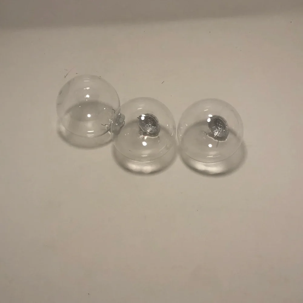 Lot of 3 Unused Plastic Ornament Crafting Bulbs